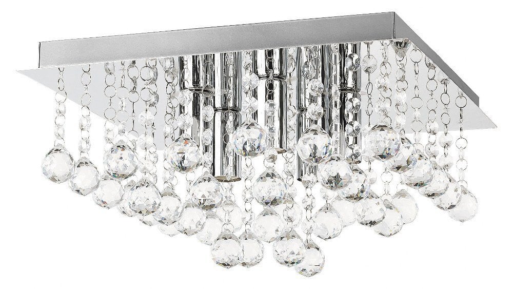 Rabalux 2618 Corinna Plafondlamp met 5 spots, Zilver, 35 x 35 cm