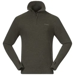 Bergans Herren Ulriken Wollpullover - XXL - Dark Green Mud