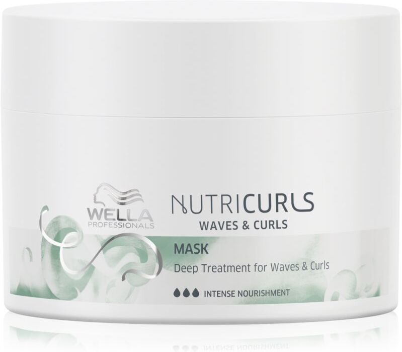 Wella Professionals Nutricurls Waves & Curls masque lissant pour cheveux bouclés et frisés 150 ml