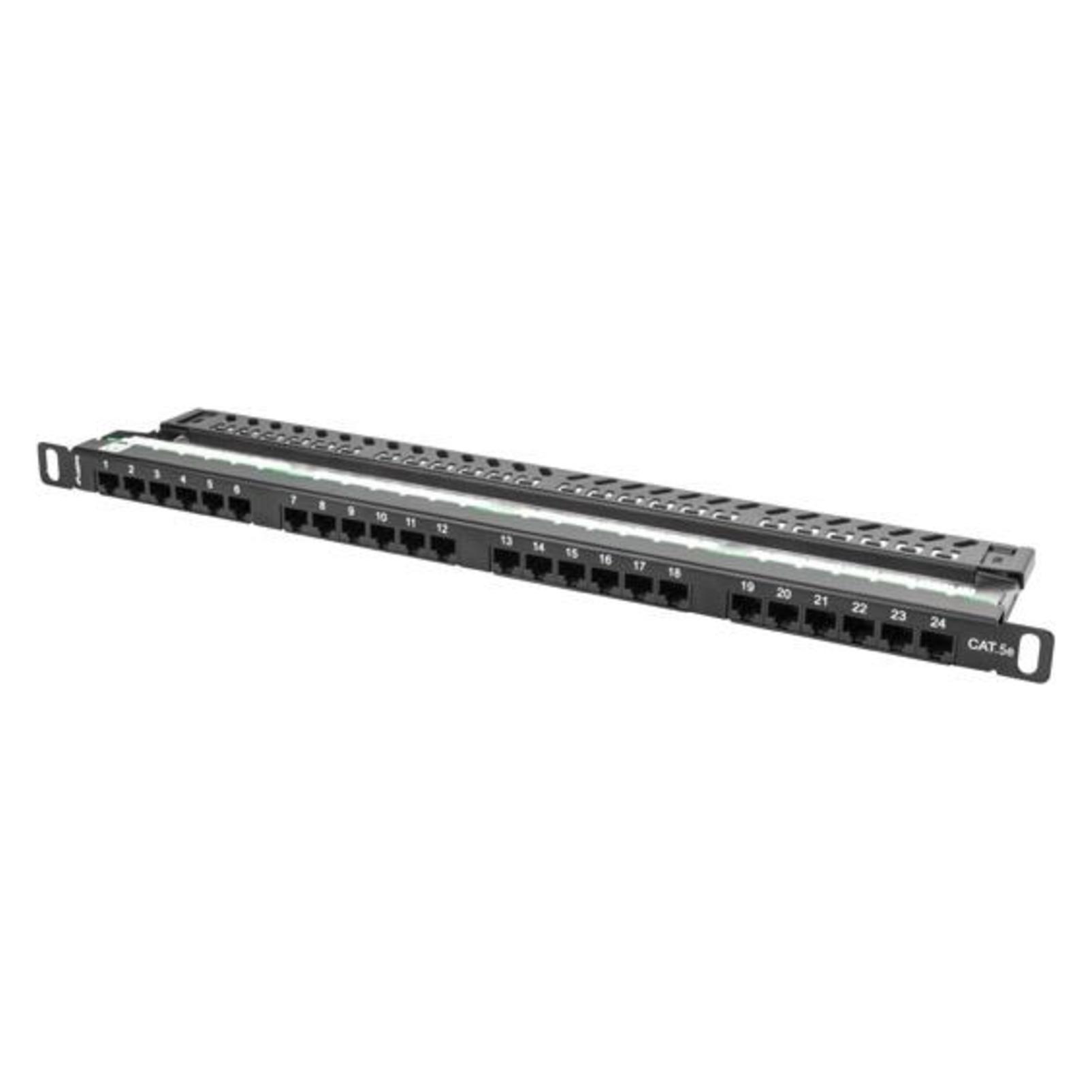 Lanberg PPU5-0024-B Patch Panel 0.5U (PPU5-0024-B)