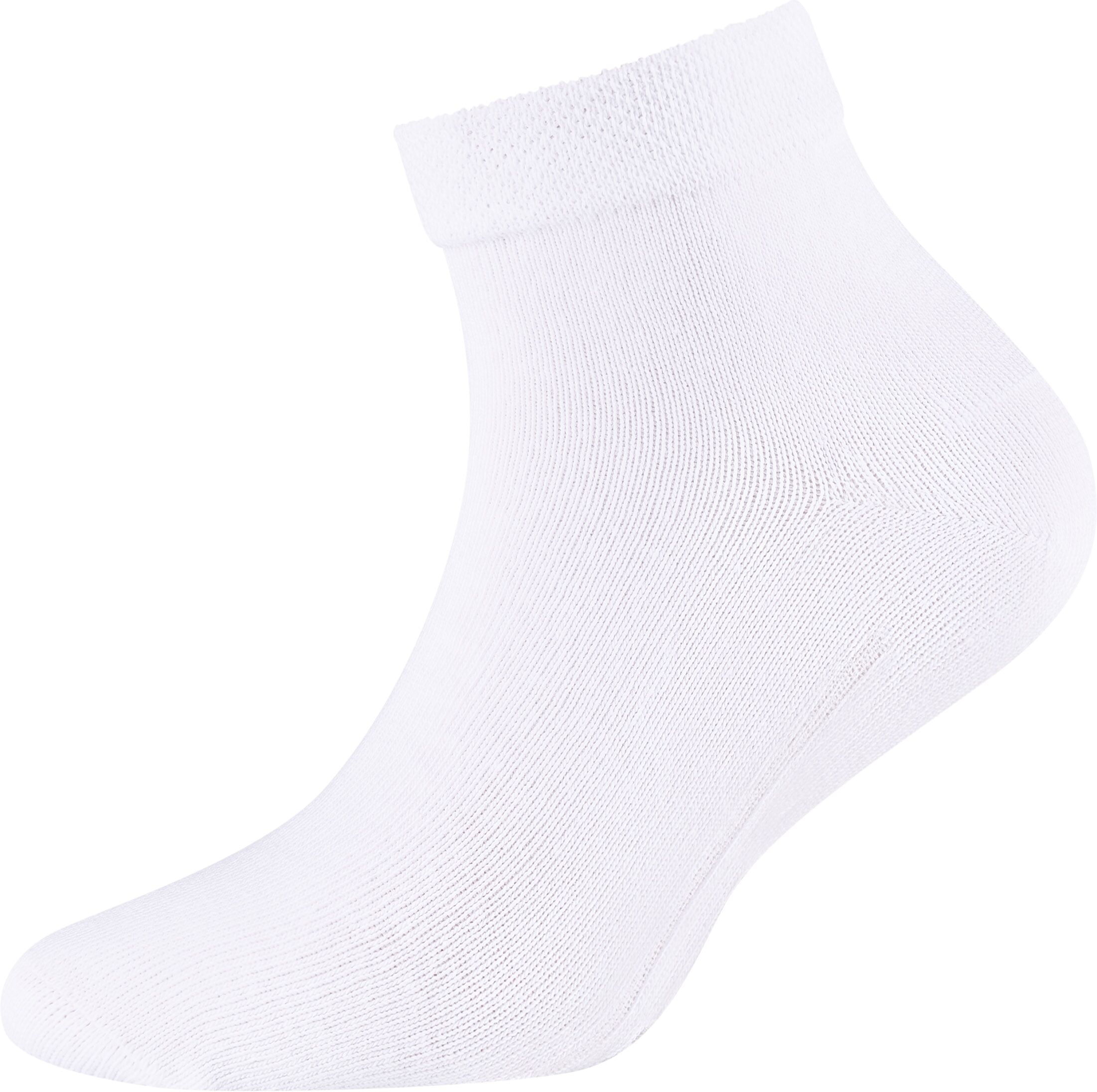 Kurzsocken CAMANO "ca-soft", Herren, Gr. 39-42, weiß, Baumwollmischung, unifarben, normal, Socken Kurzsocken, mit verstärktem Fersen- und Zehenbereich