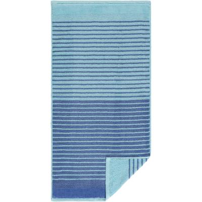 Handtücher EGERIA "Maris", blau, B:50cm L:100cm, Walkfrottee, Obermaterial: 100% Baumwolle, Handtücher, Double Face mit Streifen, reine Baumwolle