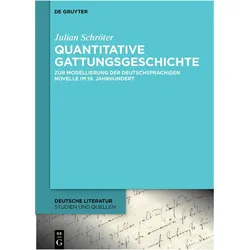 Quantitative Gattungsgeschichte, Fachbücher von Julian Schröter