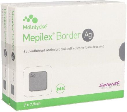 Mepilex Border Ag Schaumverb.7x7,5 cm