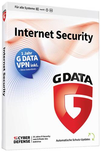 G-Data Internet Security + VPN Sonderedition Jahreslizenz, 3 Lizenzen Android, iOS, Mac, Windows Antivirus, Sicherheits-Software