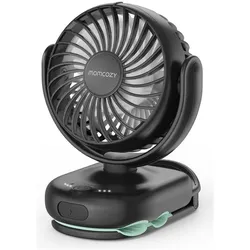 Momcozy Clip On Kinderwagen Ventilator, Ventilator, Schwarz