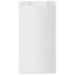 Papierfaltenbeutel (FSC Mix) weiß 14+7 x 29 cm `1,5kg`