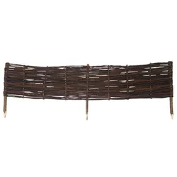 Noor Weidensteckzaun Beeteinfassung 120 x 25 cm
