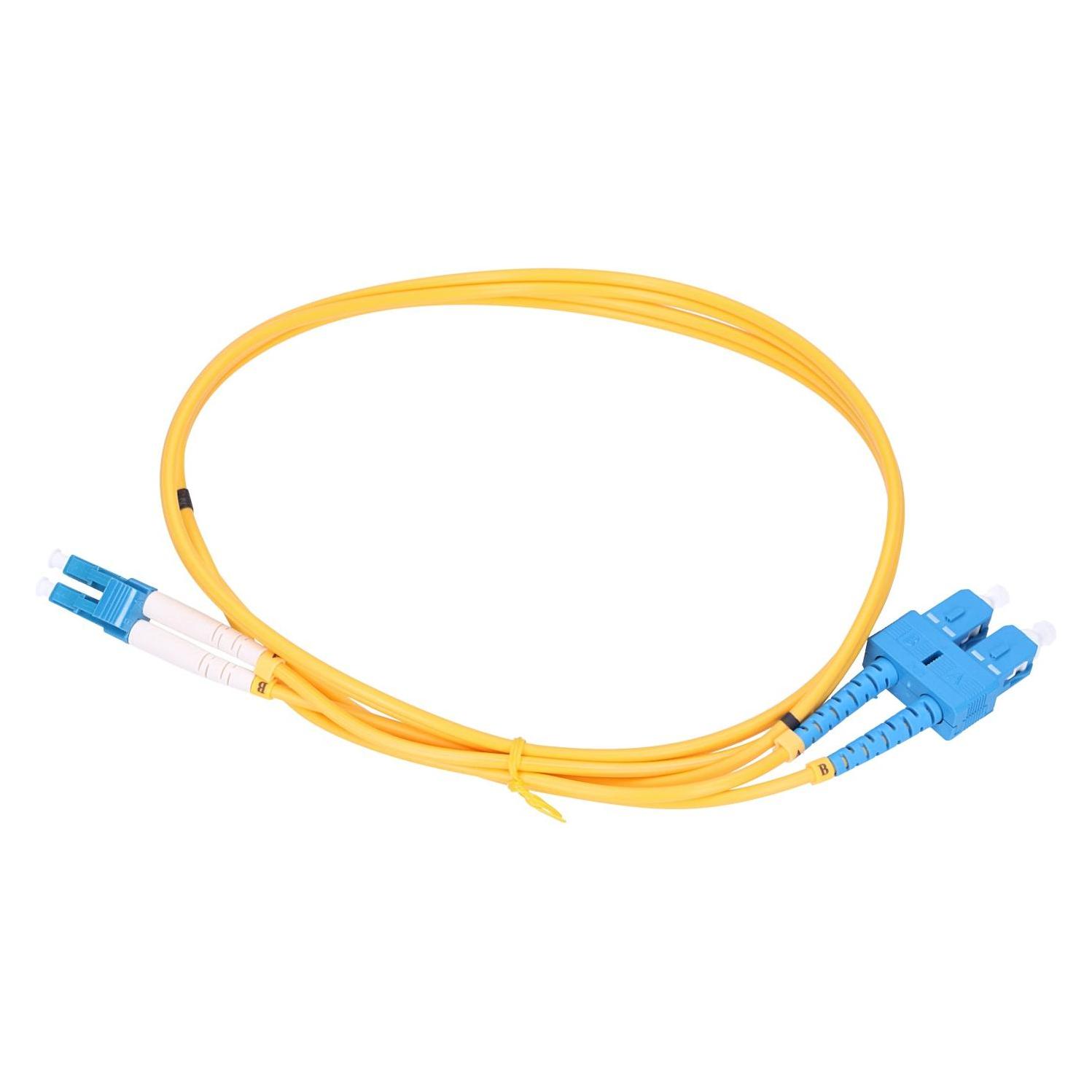 Extralink SC/UPC-LC/UPC | Patchcord | Jednomodowy, Duplex, 3mm, 0,5m (0.50 m) (EX.3630)