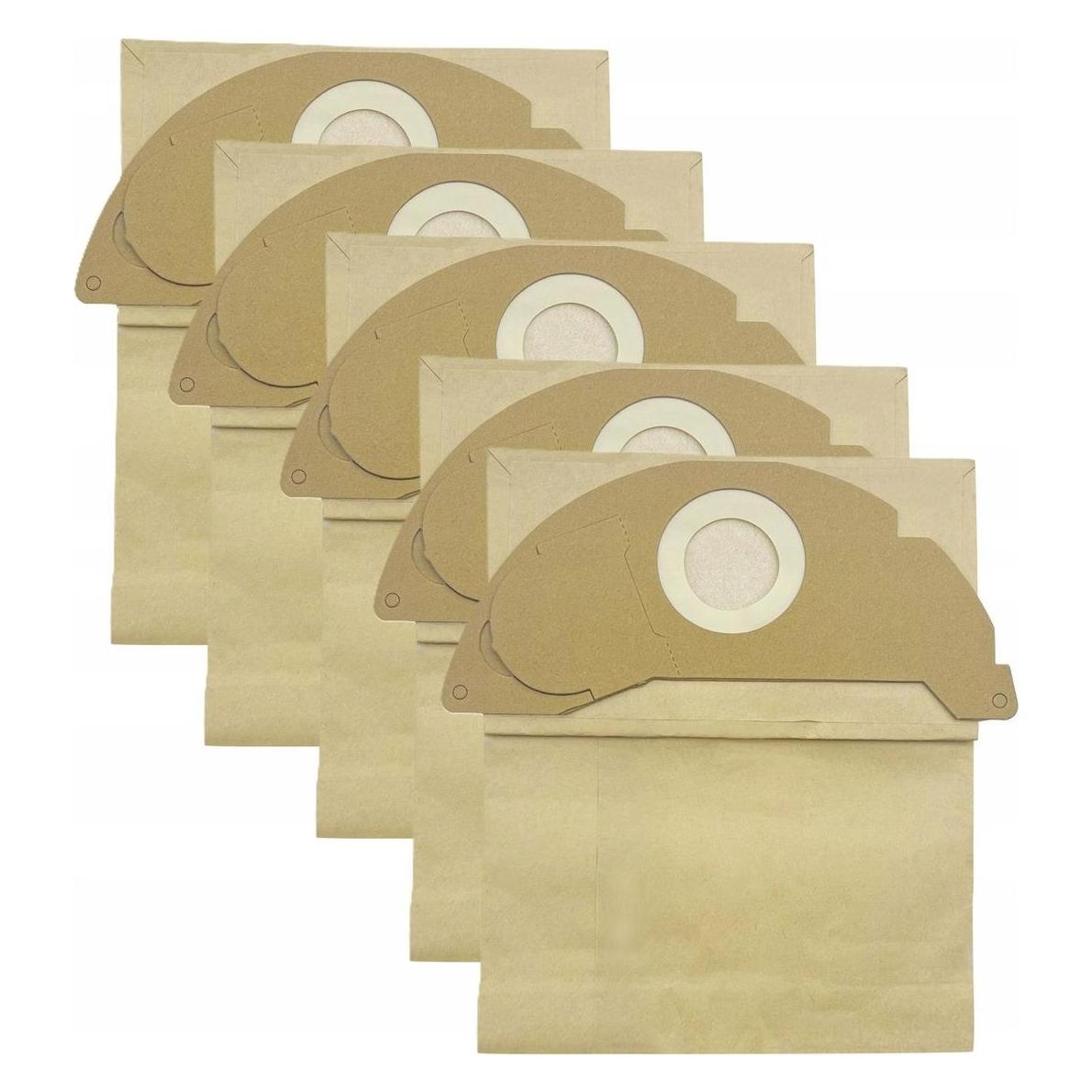 JET Tools 5 szt. 5x Worek Papierowy na Kurz Worki do Odkurzacza Karcher MV2 WD2 A2004 (JETTOOLS)
