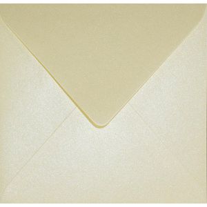 Netuno Briefumschläge Aster Metallic, quadratisch, ohne Fenster, nassklebend, 120g/m², 25 Stück