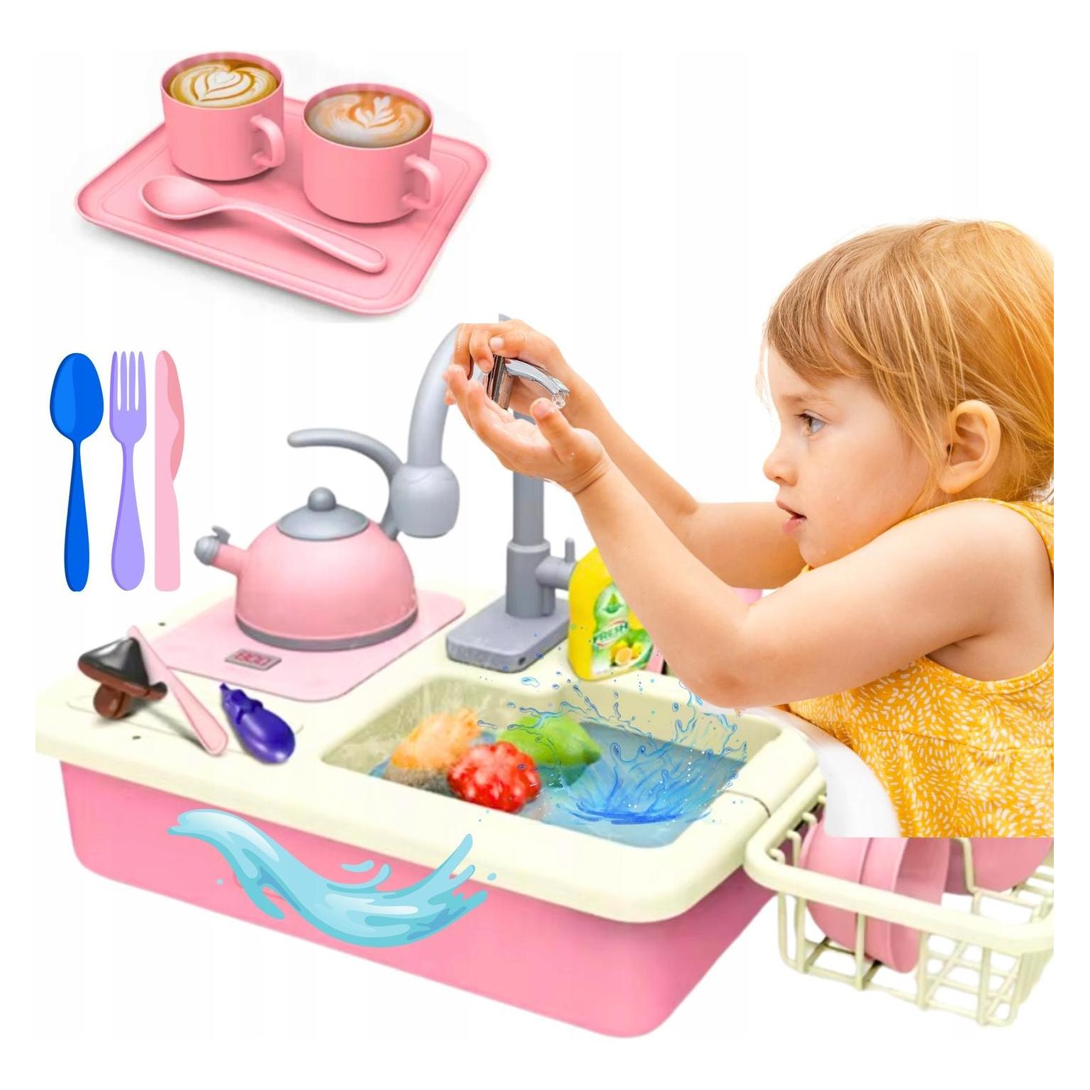 Extralink Toys Zlewozmywak Z Kuchenką Z Obiegiem Wody Zabawka (Extralink)