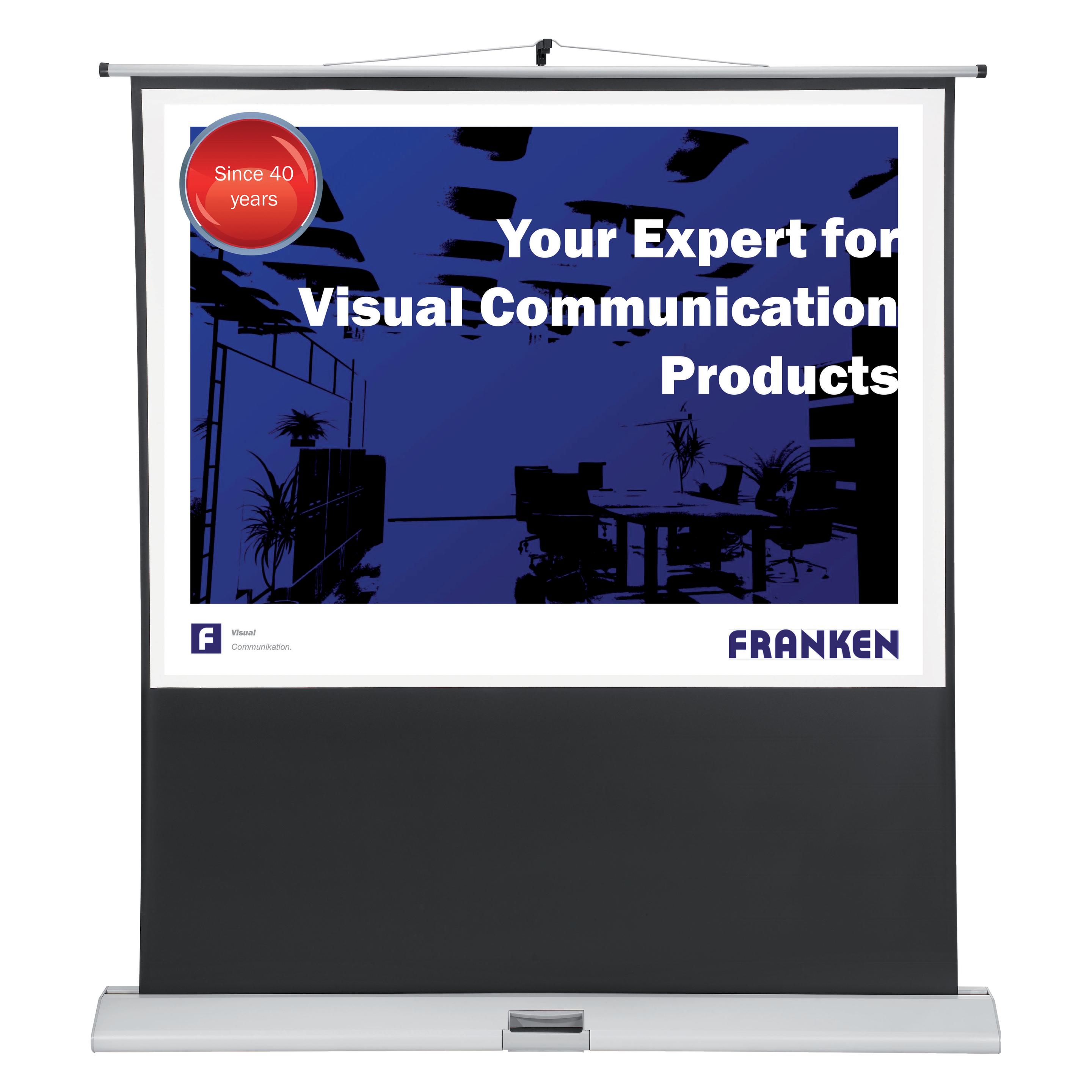 Franken Stativleinwand x-tra! LWM216 172.5x9x24.5cm hellgrau (4:3) (LWM216)