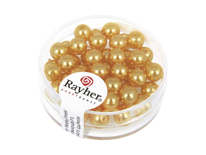 Rayher Renaissance Glaswachsperlen 6 mm 45 Stück