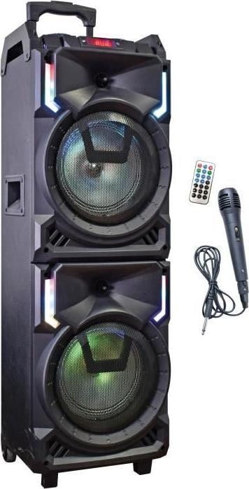 INOVALLEY MS01XXL Karaokespeaker met trolley, Bluetooth, 800W, USB en Micro SD