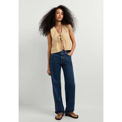 Straight-Jeans PEPE JEANS "straight leg jeans EDEN HW STRAIGHT DARK STONEWASH", Damen, Gr. 30, Länge 30, 11.5oz blau rigid denim, 100% Baumwolle, Jeans Straight-Jeans