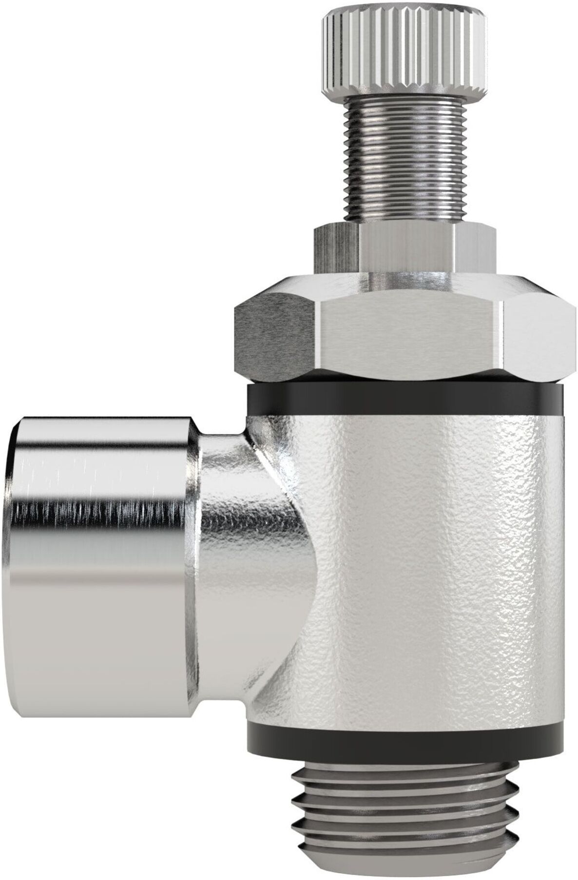 Riegler Drosselventil, beidseitige Drosselung (B) G 1/8 IG, G 1/8 (337.018-1/8)