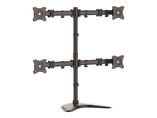 StarTech.com Startech Vierfach-Monitorhalter - Schwenkbar - Verstellbarer 4 Monitorständer - Für VESA Monitore bis zu 27 Zoll (8 Kg) (ARMBARQUAD)