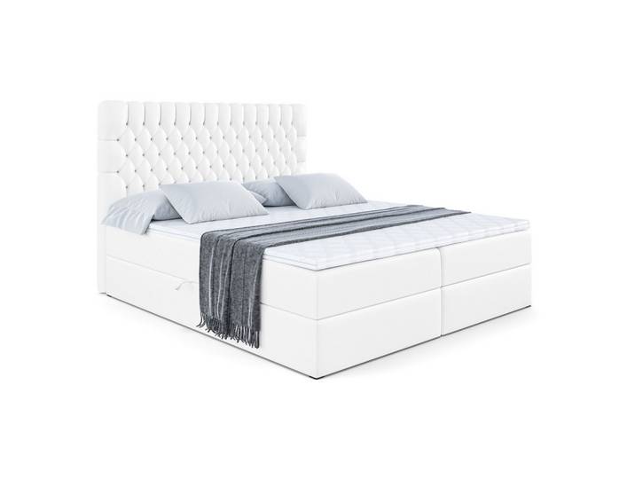 BOXBETT SERENE - 160x200 Weiß Hochglanz