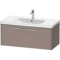 Duravit D-Code Waschtischunterschrank DC4668010430000 Griff Chrom, Basalt Matt, Wandhängend, Auszug 1, 984x400x460 mm