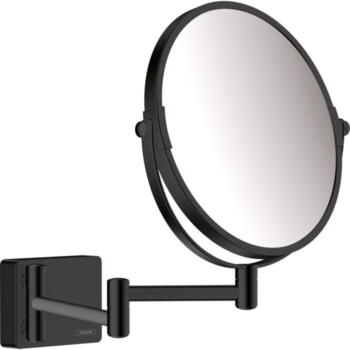 Hansgrohe AddStoris Rasierspiegel 41791670 1- und 3- fach Vergrößerung, Wandmontage, schwarz matt