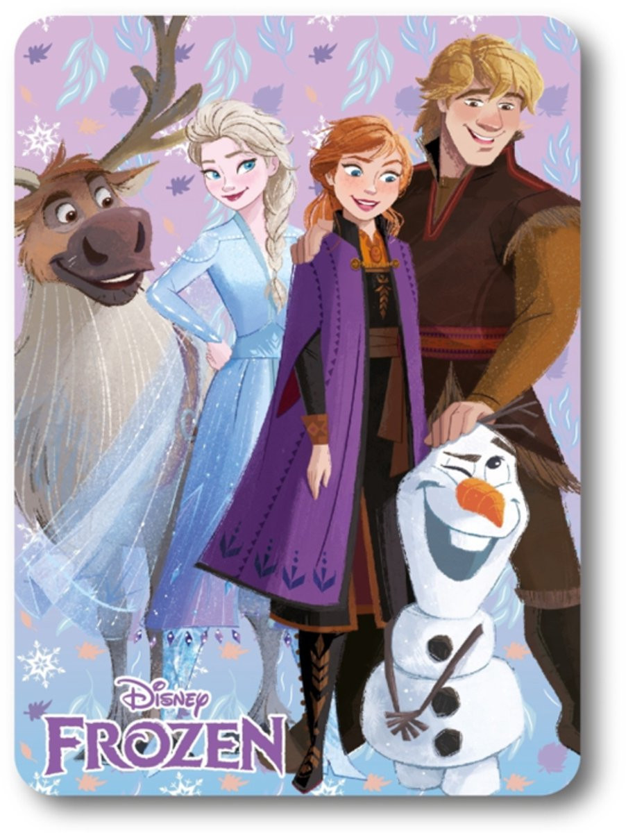 Disney Frozen Winter Friends Fleece deken voor kinderen, 100 x 140 cm