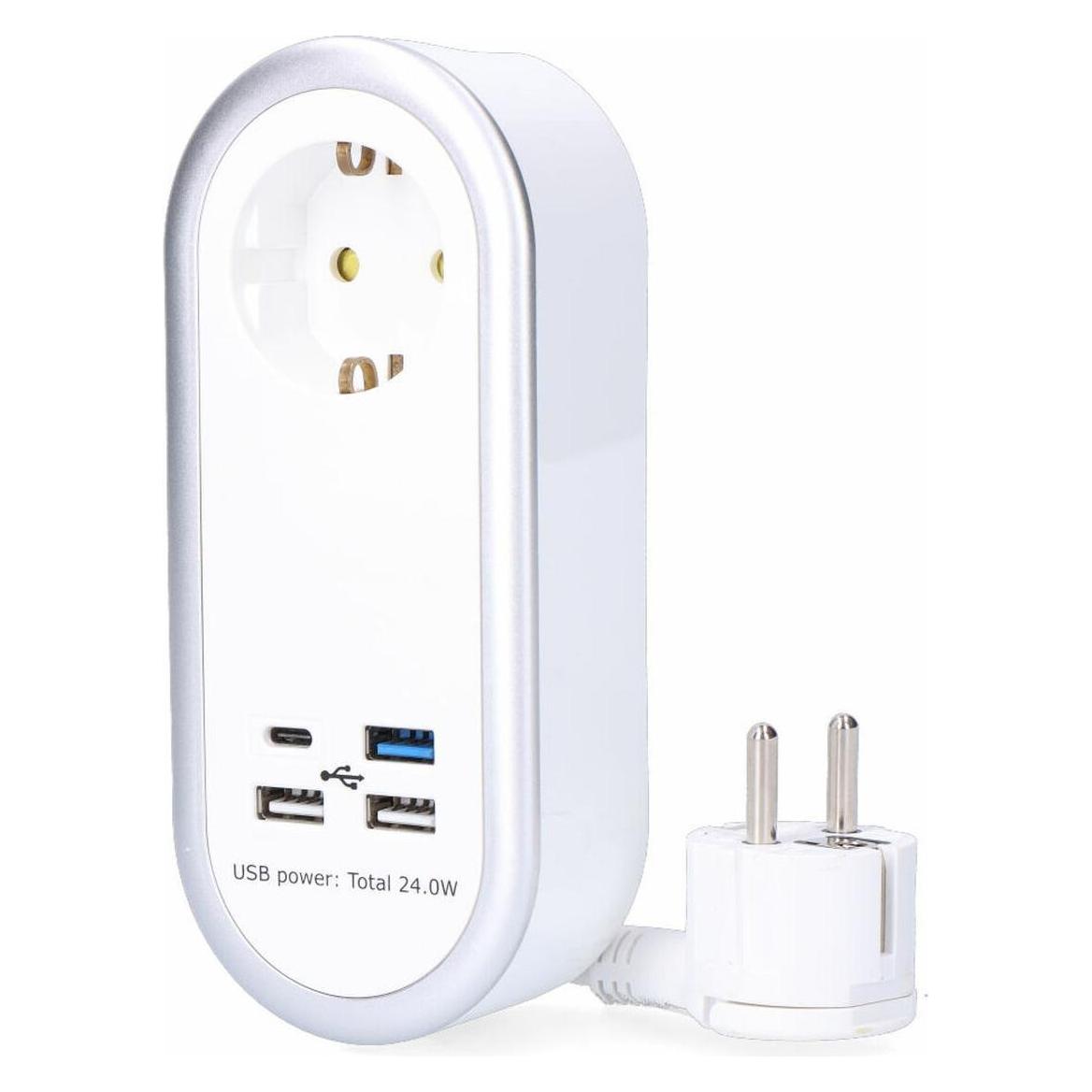EDM Regel 41826 Weiss 3680 W 250 V 30 W (1,5 m) (1x, USB-A, USB-C, 1.50 m) (62756024)