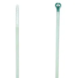 ABB TYZ23M Ty-Rap Stahlnasenkabelbinder 92x2,4 mm, 80N, Fluoropolymer ETFE aquamarinblau, -60/+170°C, UL94 HB nicht ausgasend, allzweck, VPE 1000  - 1000 Stück