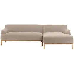 ECKSOFA 3-Sitzer Stoff Taupe linksseitig Sosjo