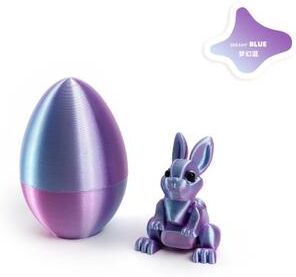 Uplift Picks Easter Rabbit Ornament 3D Printed Bunny Decor Egg Desktop Figurine o