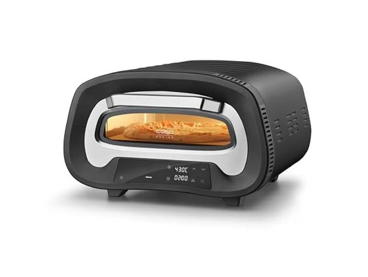 CASO PizzaChef 430° - elektrischer Pizzaofen, 80-430°C, mit Pizzastein
