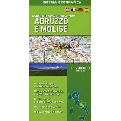 Abruzzo e Molise 1:200.000, Karte von , Libreria Geografica
