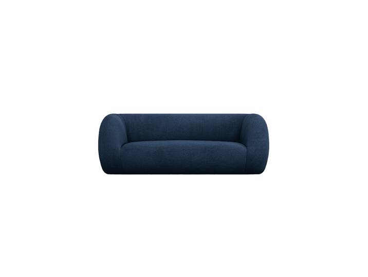 2-Sitzer Design Sofa „Essen“ Bouclé Dunkelblau chosen by Bloomingloft