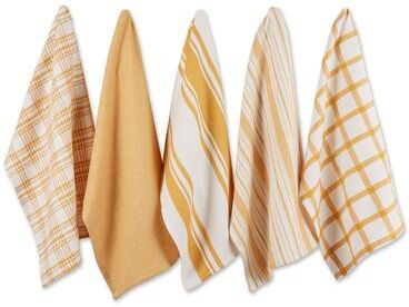 DII Assorted Woven Dishtowels (Set of 5)