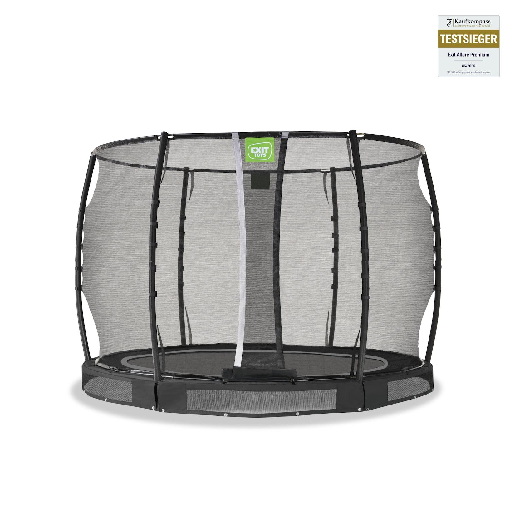 EXIT Allure Premium Bodentrampolin ø305cm - schwarz