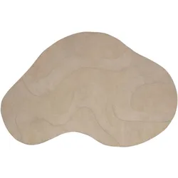 Teppich Alya aus Kunstfasern, modern, organische Form, beige, 170x240 cm