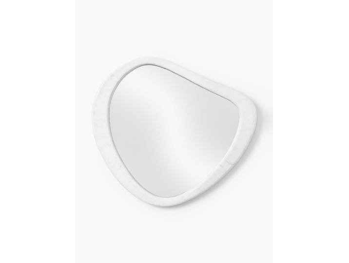 Miroir mural avec cadre en marbre Meringue