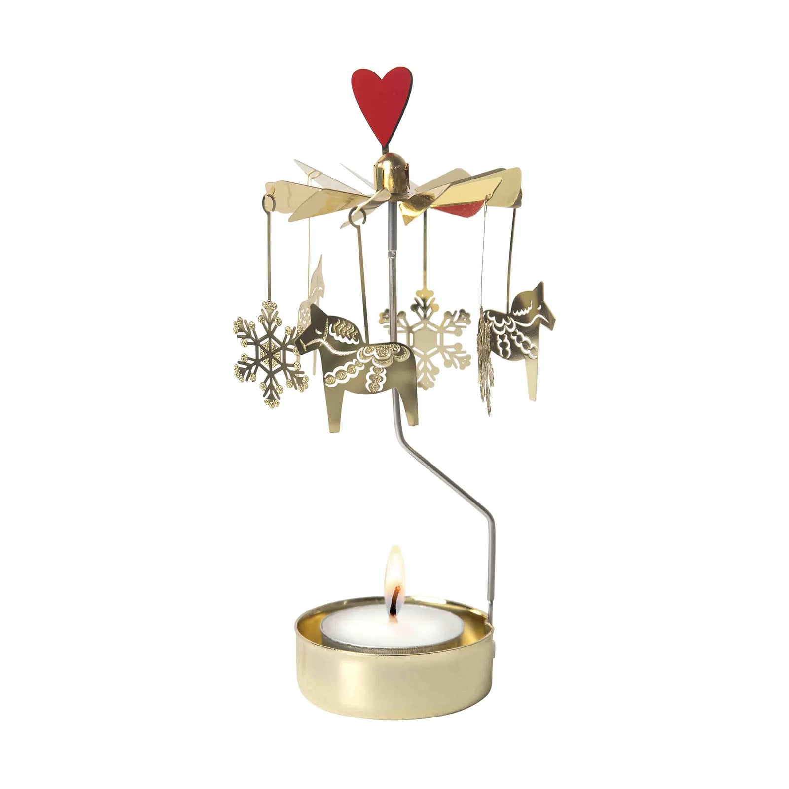 Pluto Design Kerstpaard Engelspel Goud