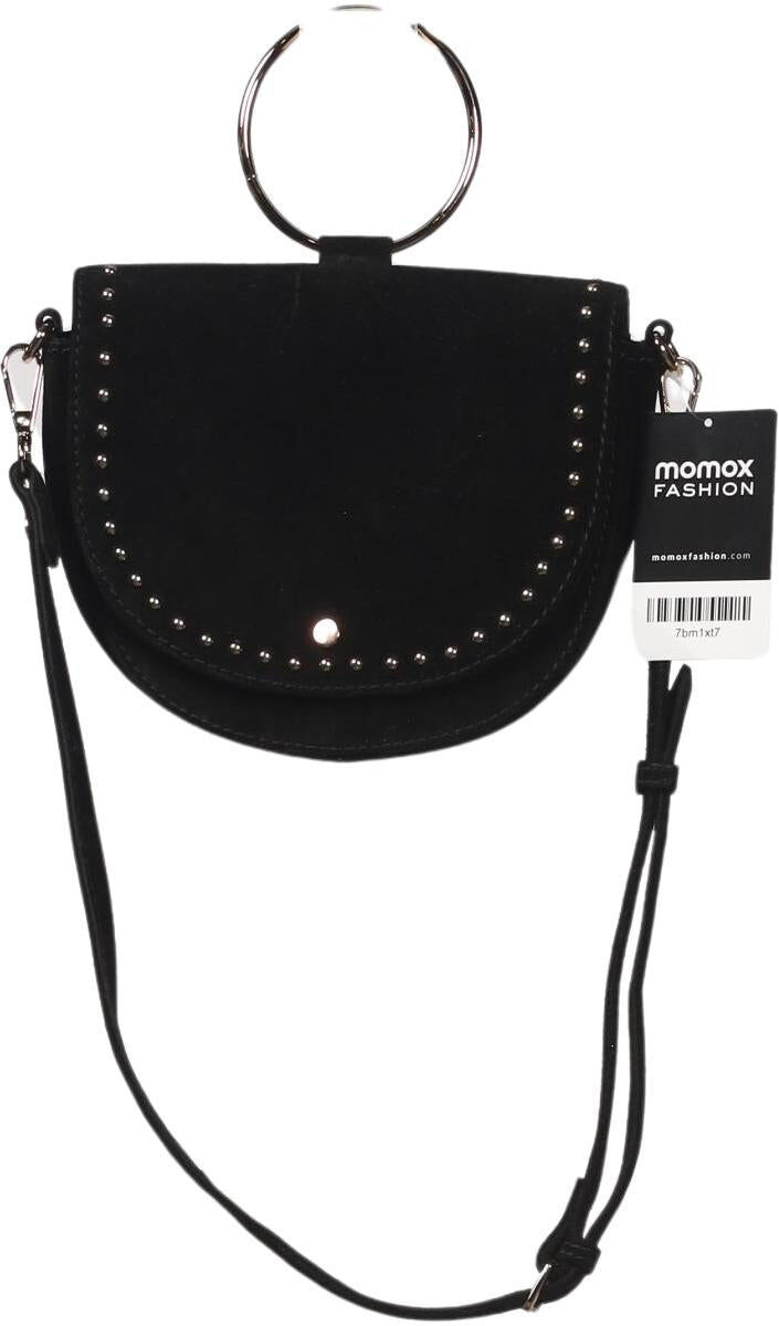 Petite Mendigote Paris Damen Handtasche klein Leder, Schwarz, Leder - Second Hand