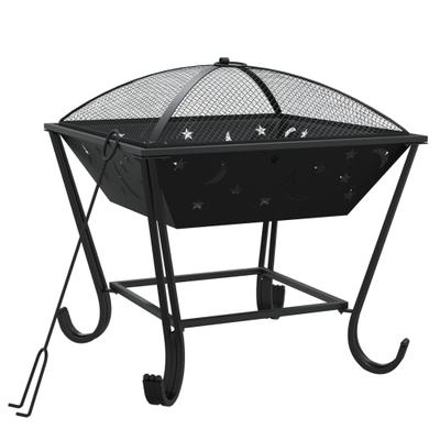 Helloshop26 - Kamin mit Schürhaken 50 cm XXL schwarzer Stahl 02_0005962