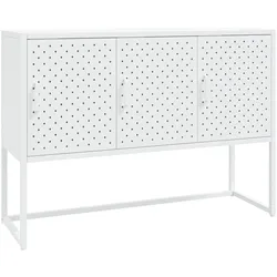 vidaXL Sideboard Weiß 105x35x75 cm Stahl