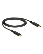 Delock Kabel USB 3.1 Gen 2 C-Stecker> C-Stecker 5A 1 m Type-C" Stecker > E-Marker 1,0 m schwarz 5 A (85531)