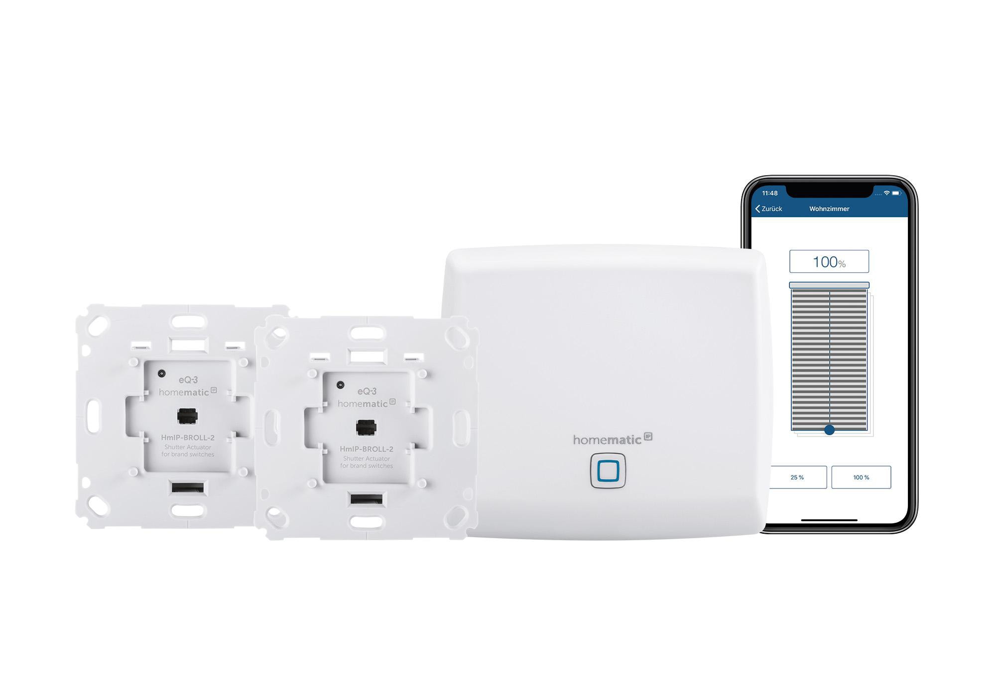 Homematic IP Starter Set für zwei Jalousien & Raffstores mit Access Point 2