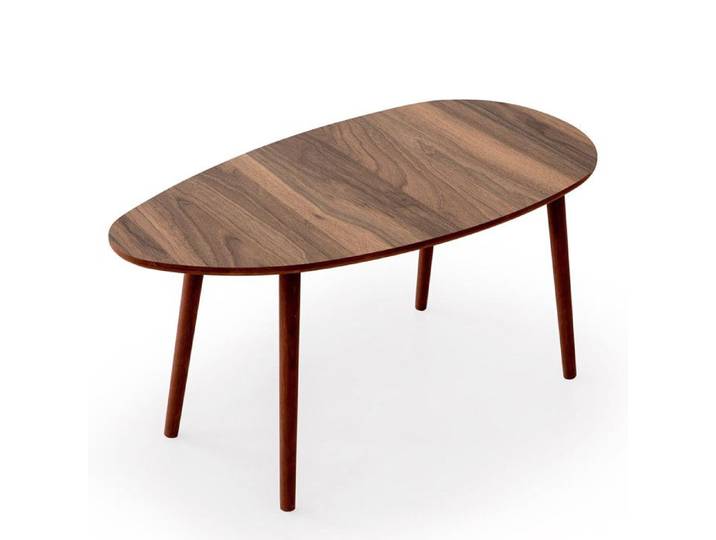 Table basse en bois  Nora  100 x 50 x 45 cm - Noyer