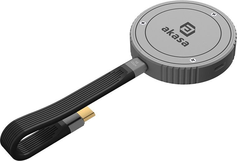 Akasa AK-ENU3M2-08 M.2 SSD-behuizing met PCI Express 3.0 en USB-aansluiting, grijs