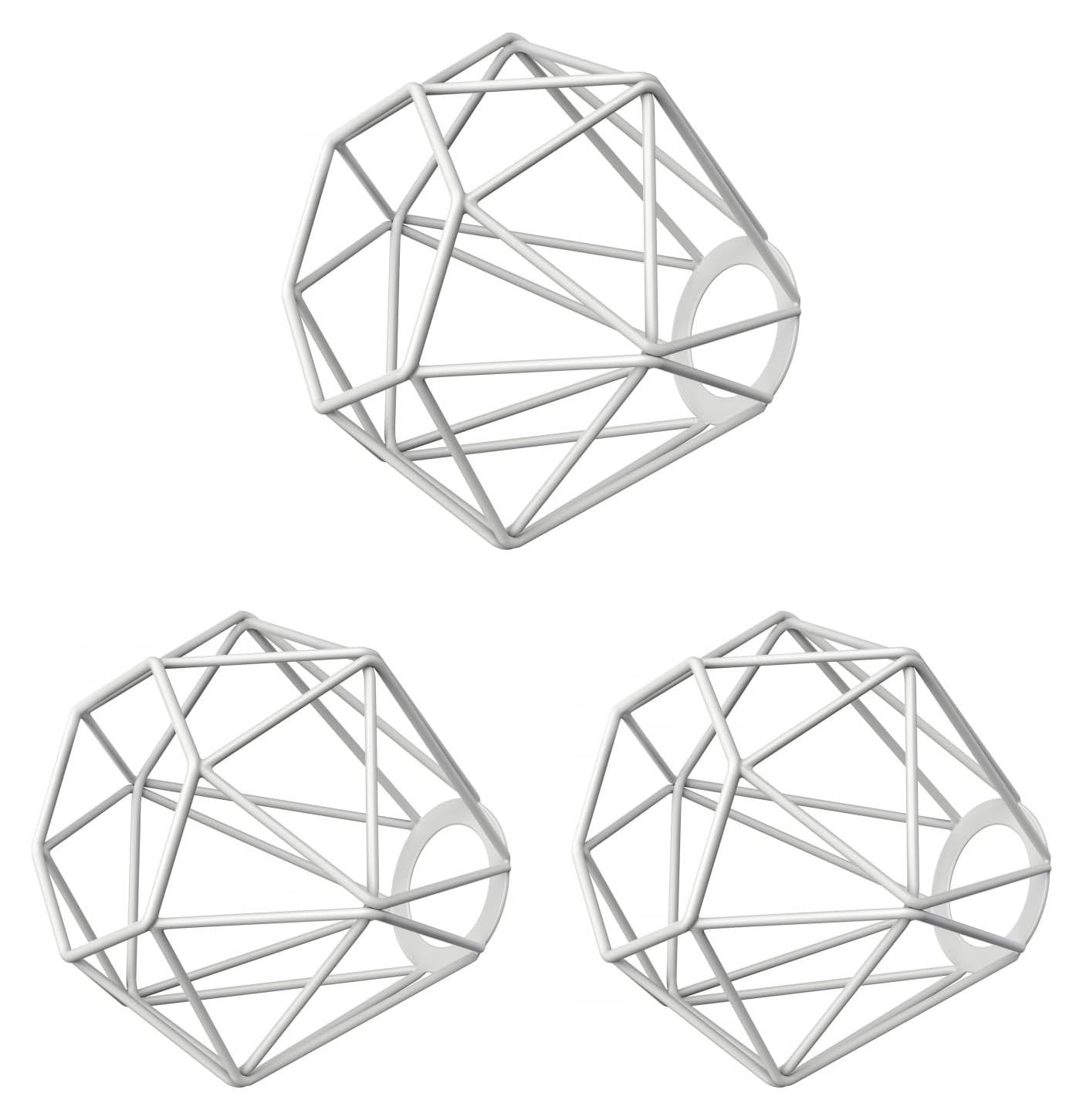 LEDs Com Set van 3 kooilampenkappen, Wit, Diameter: 16 cm