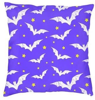 Uplift Picks Pastel Goth Pink Black Bat Pillow Cover For Spooky Home Decor 16 40x40 Cm