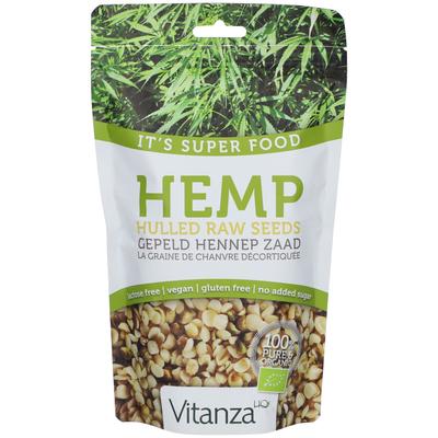 Vitanza HQ Superfood Gepelde Hennepzaden Raw 200 g Bio Samen