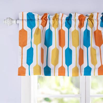 DriftAway Riley Geo Lined Window Curtain Valance