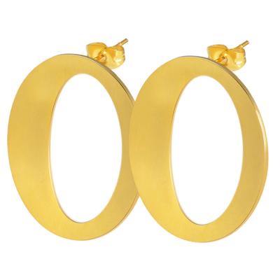 Paar Ohrhänger ADELIA´S "Ohrringe – Ohrstecker aus Edelstahl", Damen, Gr. Damen, Edelstahl, gold, Ohrringe, Ideal zum Verschenken – schlicht und stilvoll